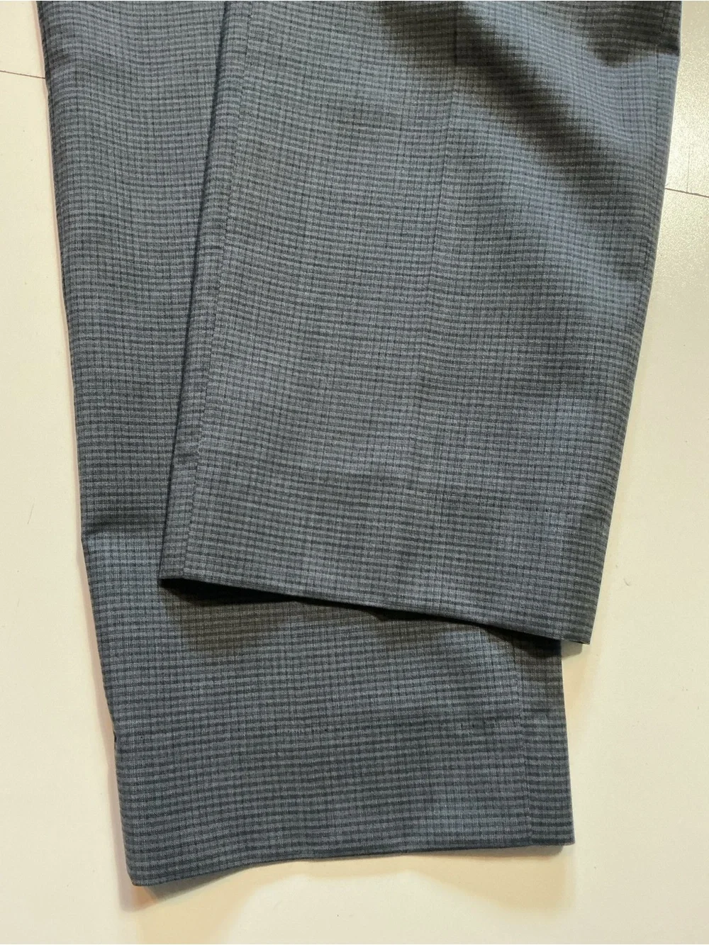 Hugo Boss Sharp Sharp1 100% Virgin Wool Grid Check Men's Dress Trouser Pants